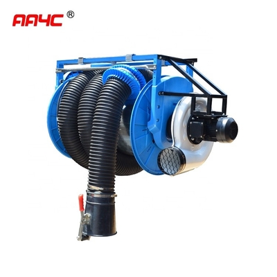 Retractable Portable Vehicle Exhaust Removal Systems Exhaust Extraction Hose Reel 125mm