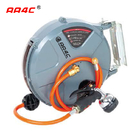 AA4C Automatic Retractable Flexible Hose Reel PU Mesh Air Hose Reel Electric Combined Hose Reels With Lamp