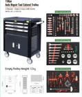Mechanics Rolling Tool Cabinet With Tools 158pcs 3 Drawers