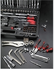 AA4C 129pcs auto repair tool kit shelf hardware hand tools workbench tools A6-E12901