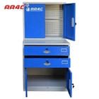 AA4C  workshop industrial heavy duty metal steel tool cabinet   aluminum work table 2 drawers with 2 lockers TC-015