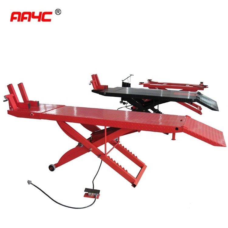 1000 Lbs Hydraulic Motorcycle Scissor Jack Stand Air Powered 840mm