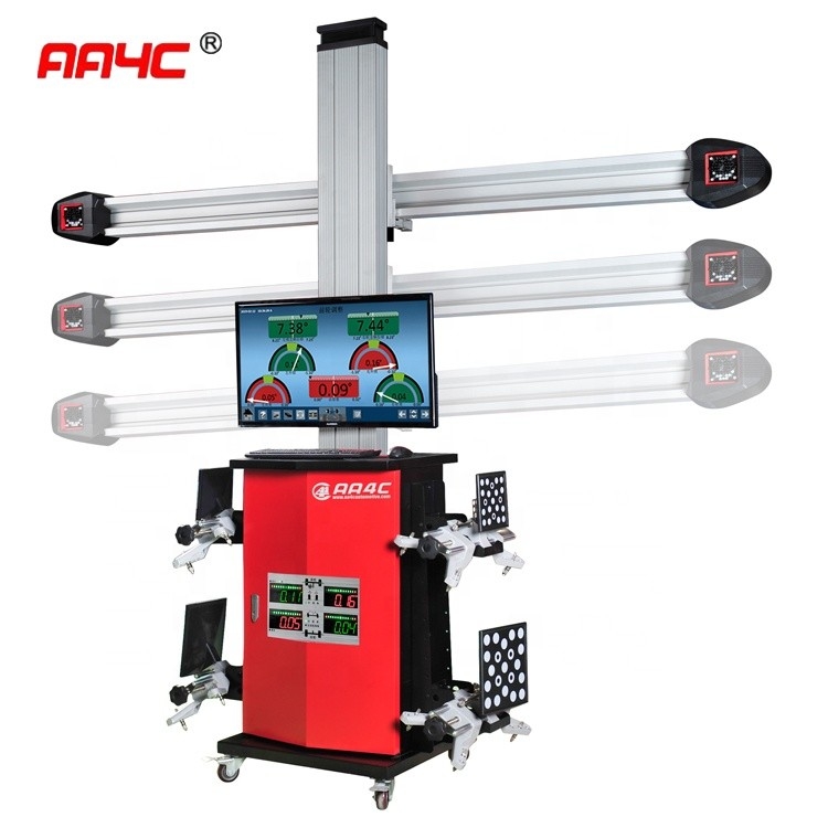 Electronic 3d Wheel Alignment Machine  220rpm Camera Beam Automatically Move Laser
