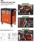36in 3 Drawer Rolling Tool Cabinet Cart 106pcs High Grade