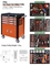 234pcs Mobile Tool Cabinet 4 Drawers Mechanic Rolling Tool Box Trolley On Wheels