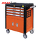198pcs Mobile Tool Cabinet 4 Drawer Tool Cabinet  Steel Rolling